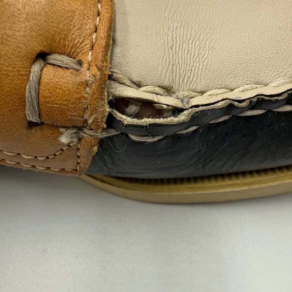 Sebago Docksides‎ Mens Leather Boat Shoes Classic Nautical Brown Black Sz 7.5W